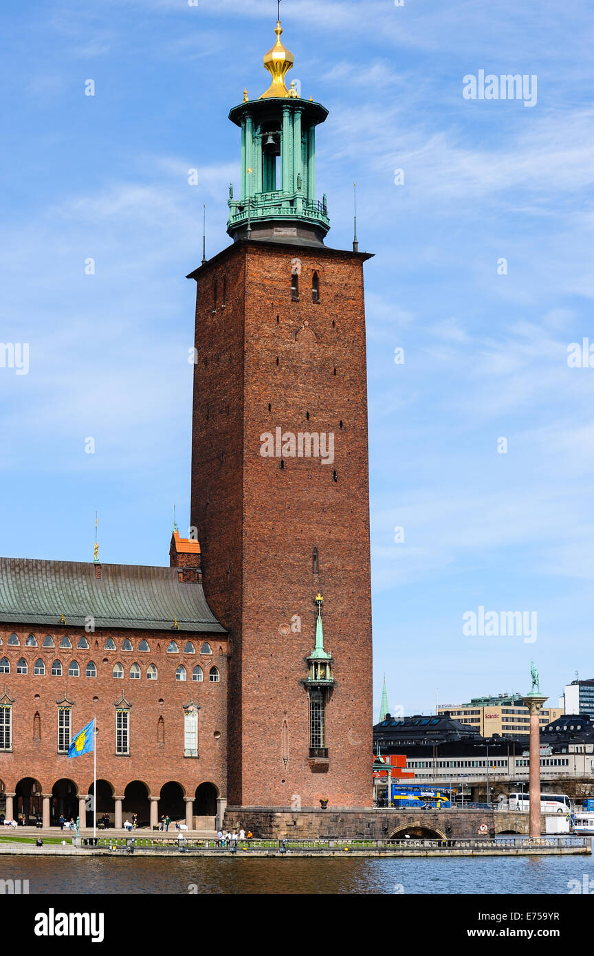 Sweden, Stockholm. Stockholm City Hall. Stock Photo