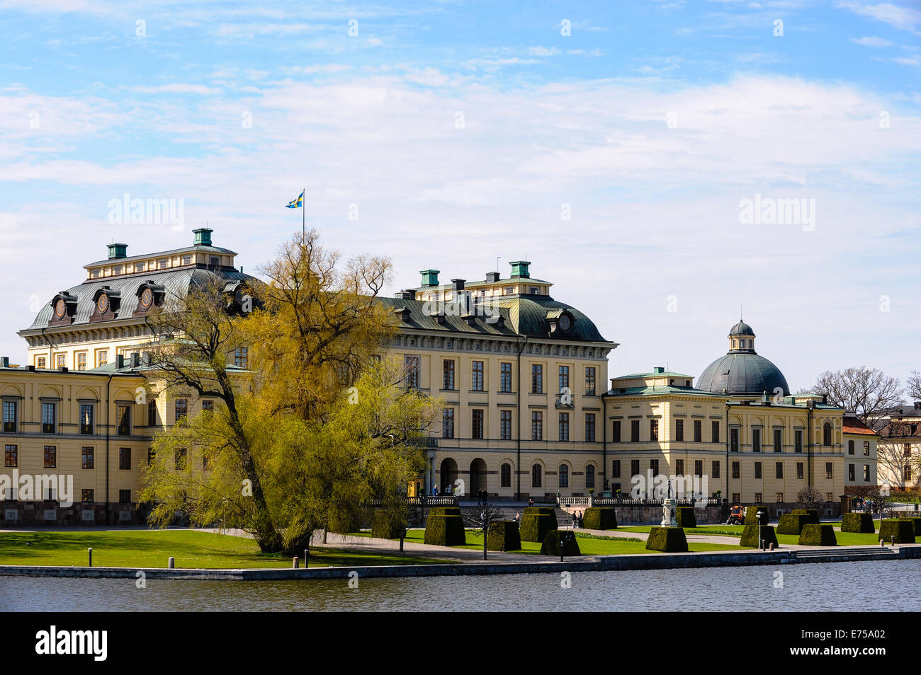Sweden, Ekerö. The Drottningholm Palace (Drottningholms slott). Stock Photo