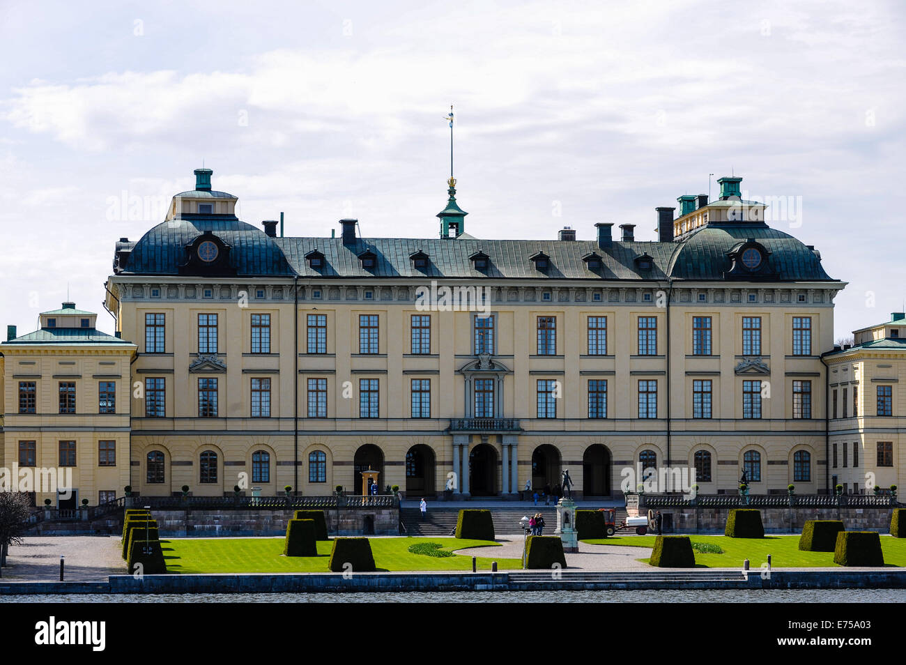Sweden, Ekerö. The Drottningholm Palace (Drottningholms slott). Stock Photo