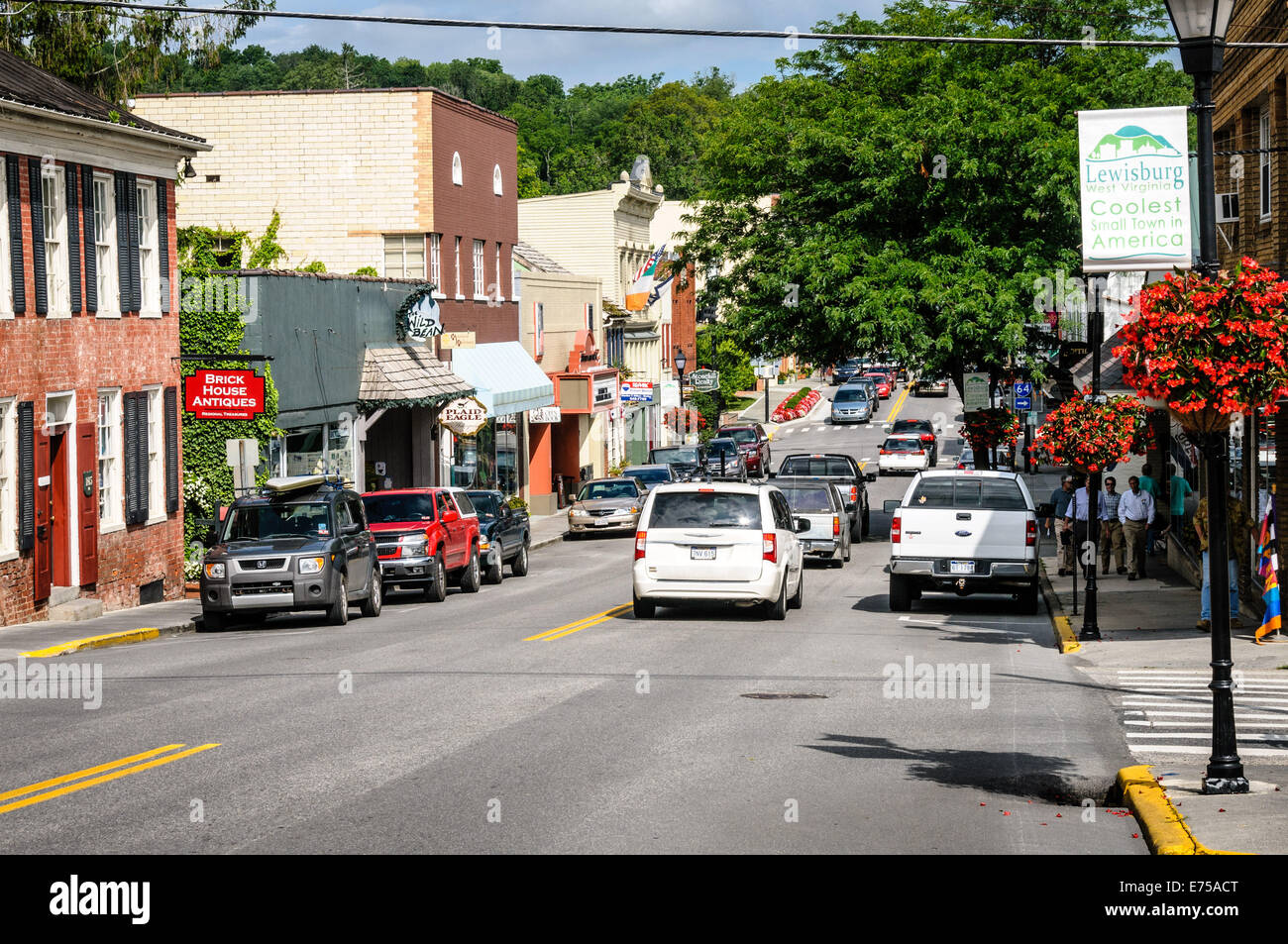 East Washington Street, Lewisburg, West Virginia Stock Photo Alamy