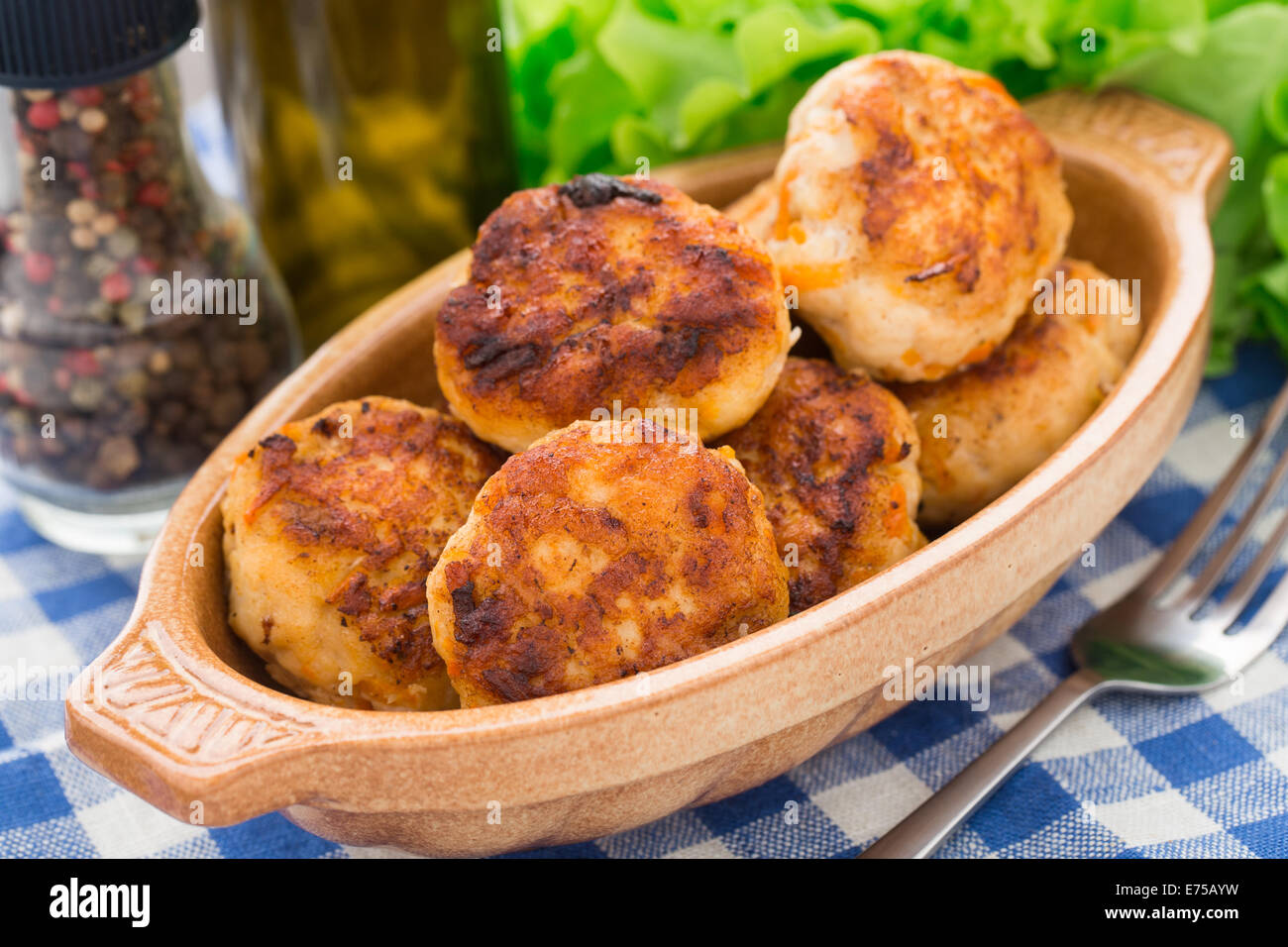 Tasty burger meat cutlets hi-res stock photography and images - Alamy