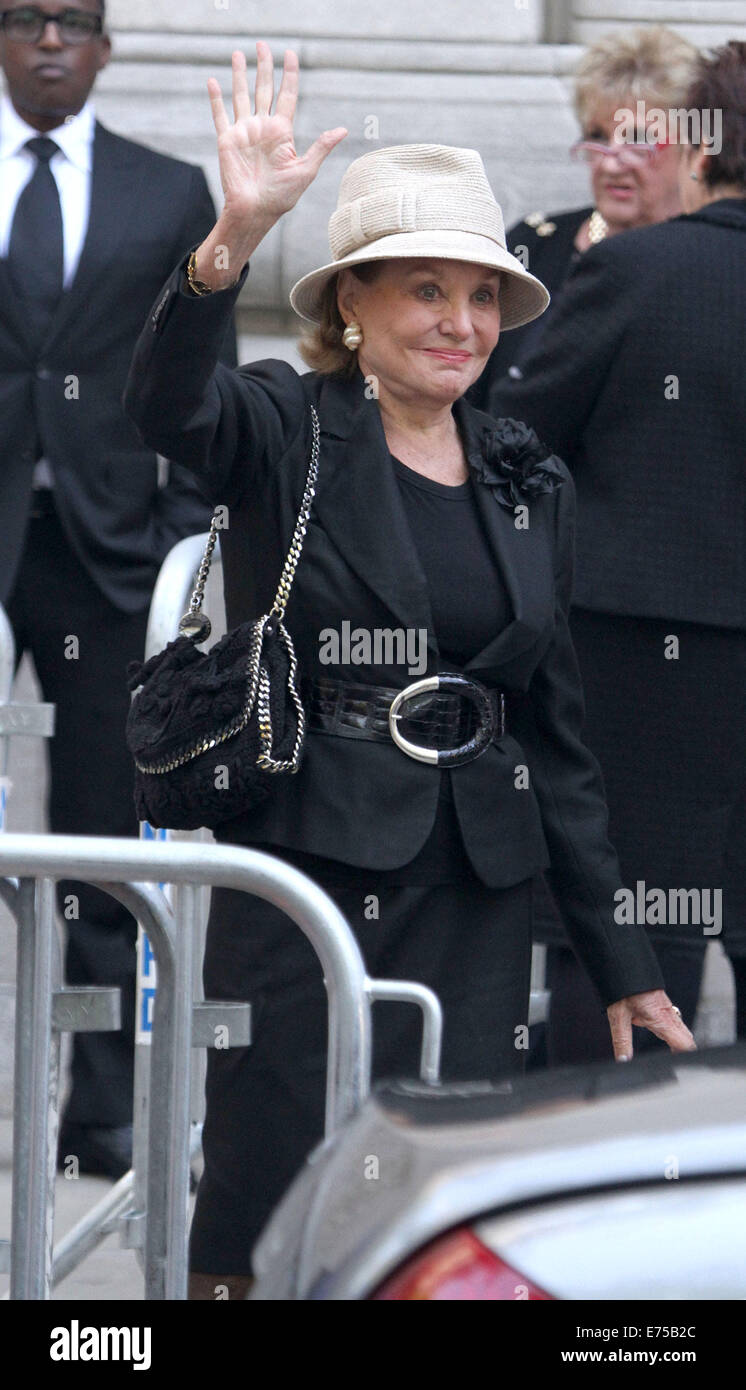 New York, New York, USA. 7th Sep, 2014. BARBARA WALTERS arrives for the