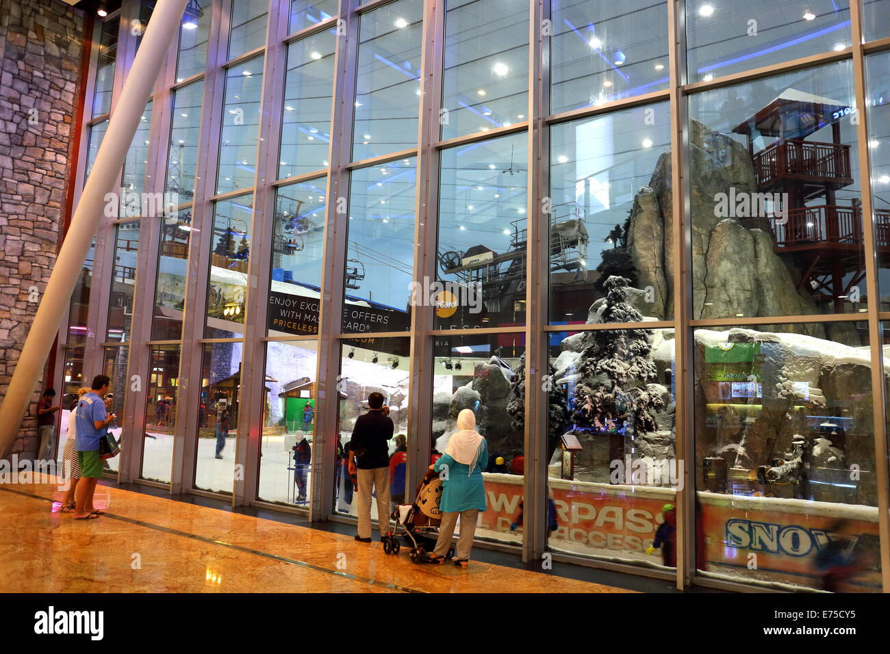 Ski Dubai, the indoor ski centre in the Mall of the Emirates, Dubai