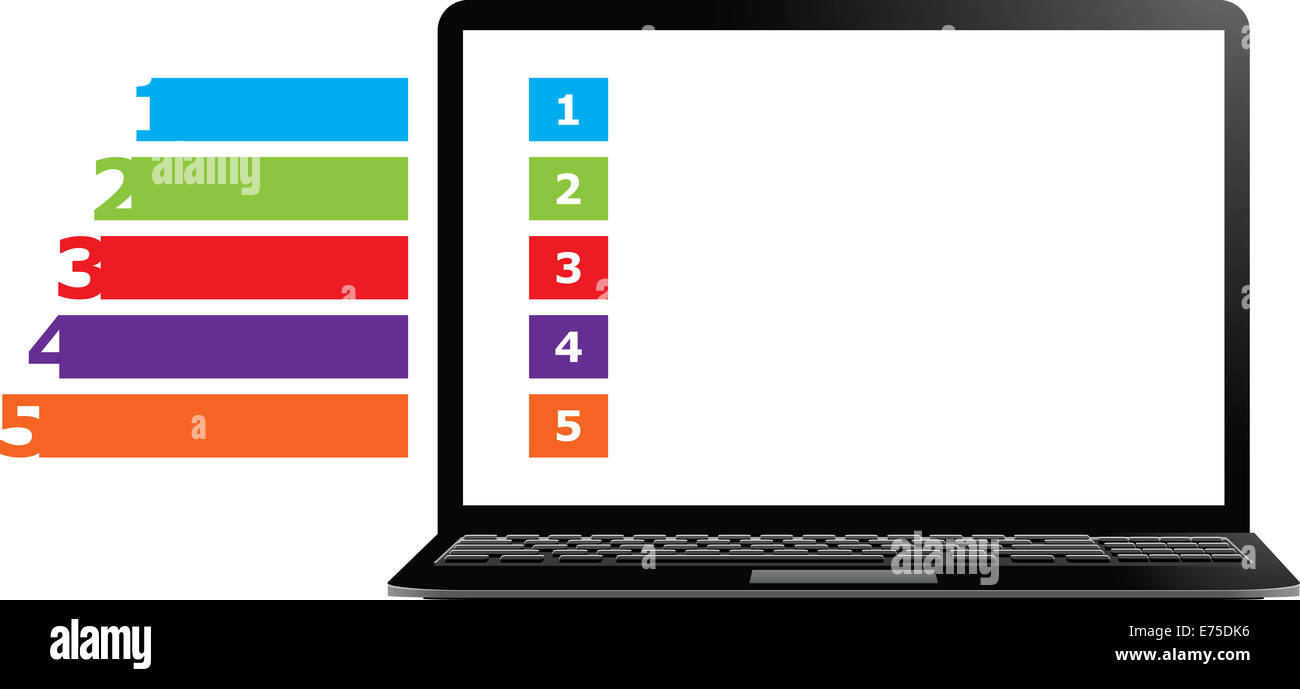 An Illustration of a Device with text on white background Stock Photo ...