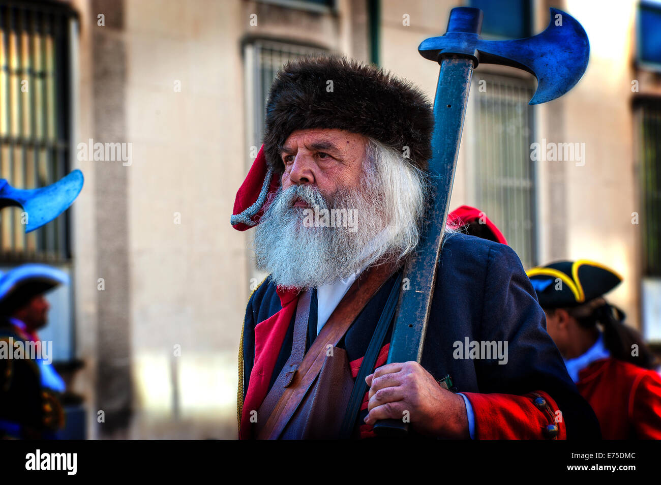 Italy Piedmont Turin 06th September 2014 reenactment of the siege of Turin in 1706 -The parade Stock Photo