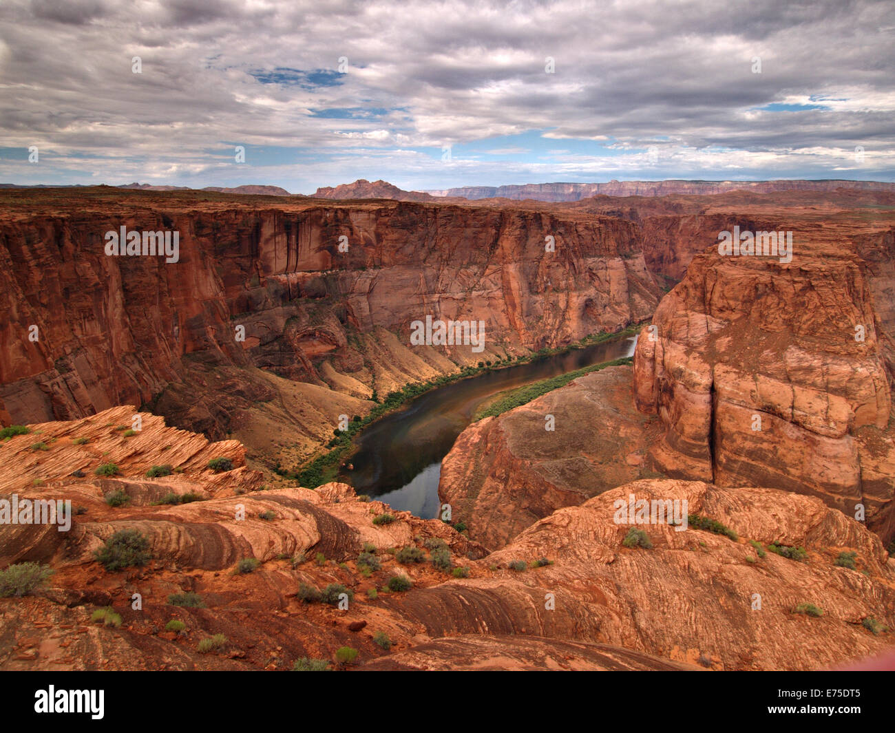 Horseshoe Bend Page Arizona on Colorado River Stock Photo Alamy