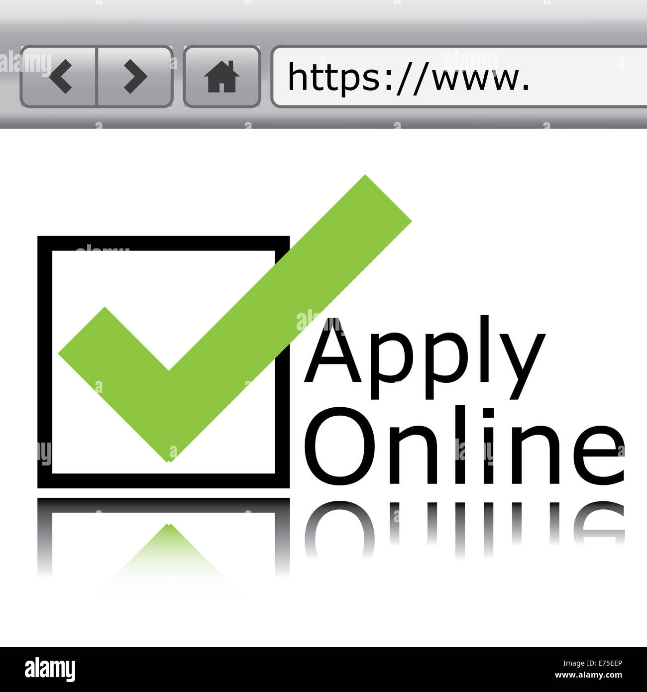 An Illustration of a Device with text on white background Stock Photo ...