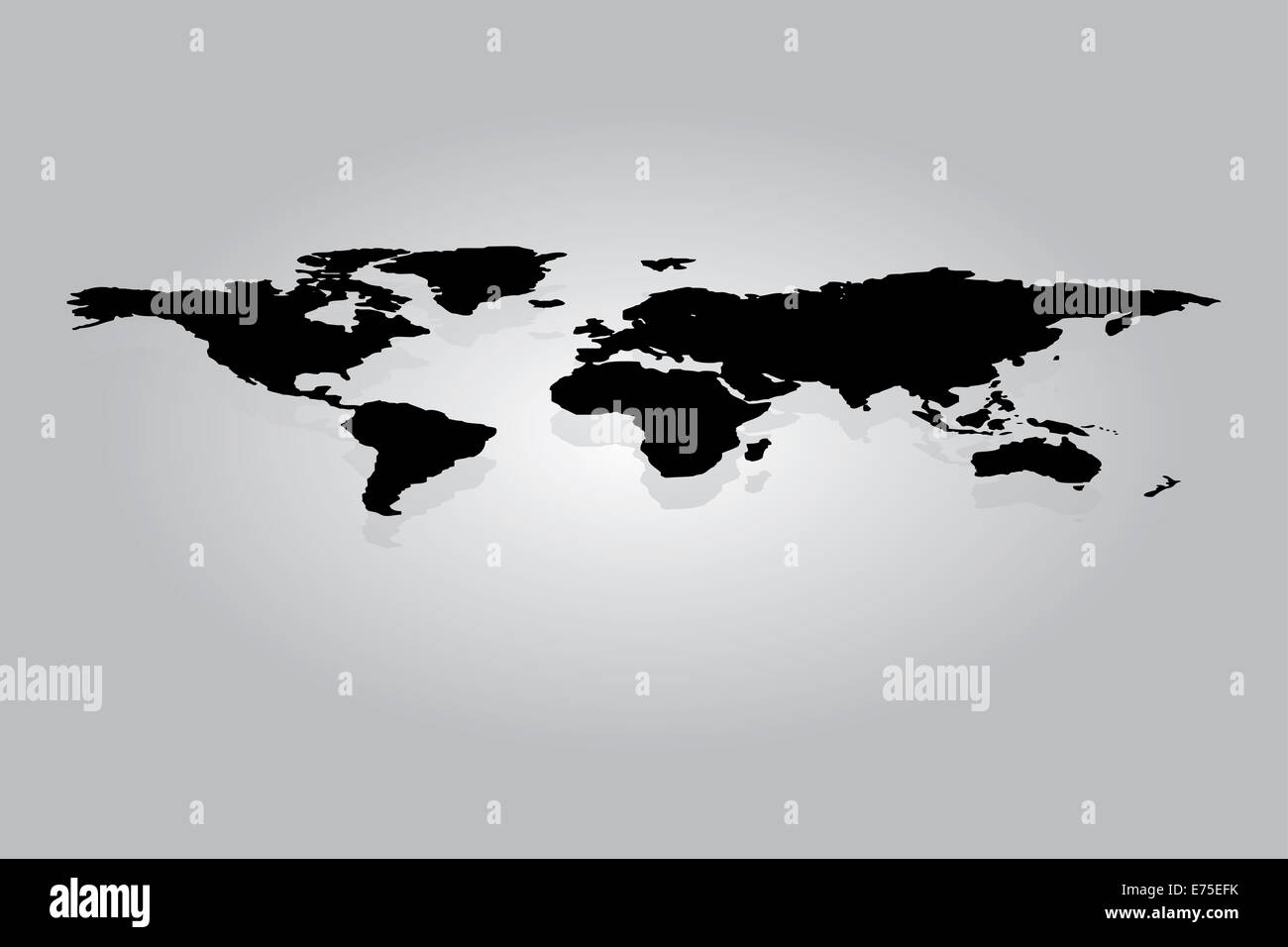 A World map illustration isolated on clean background Stock Photo - Alamy
