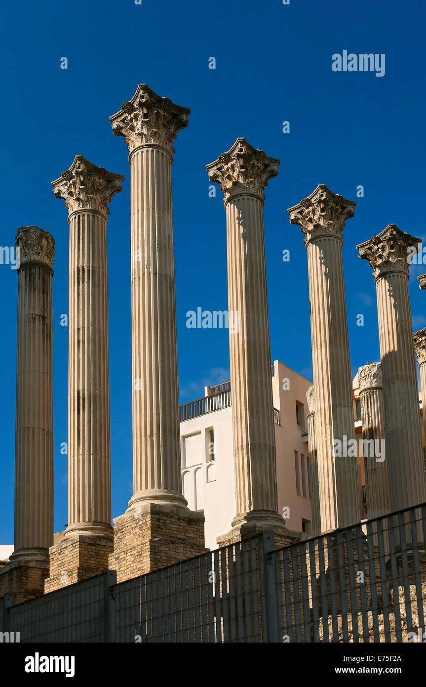 Roman temple - 1st century, Cordoba, Region of Andalusia, Spain, Europe Stock Photo