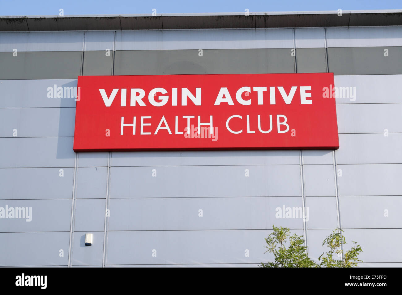 Virgin Active Health Club sign Stock Photo