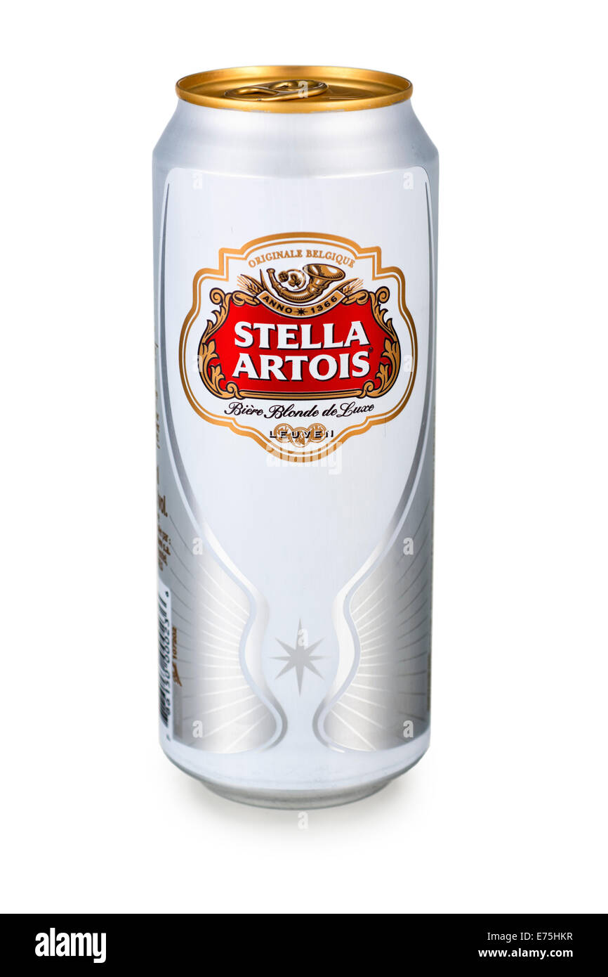 Stella Artois Can Stock Photo