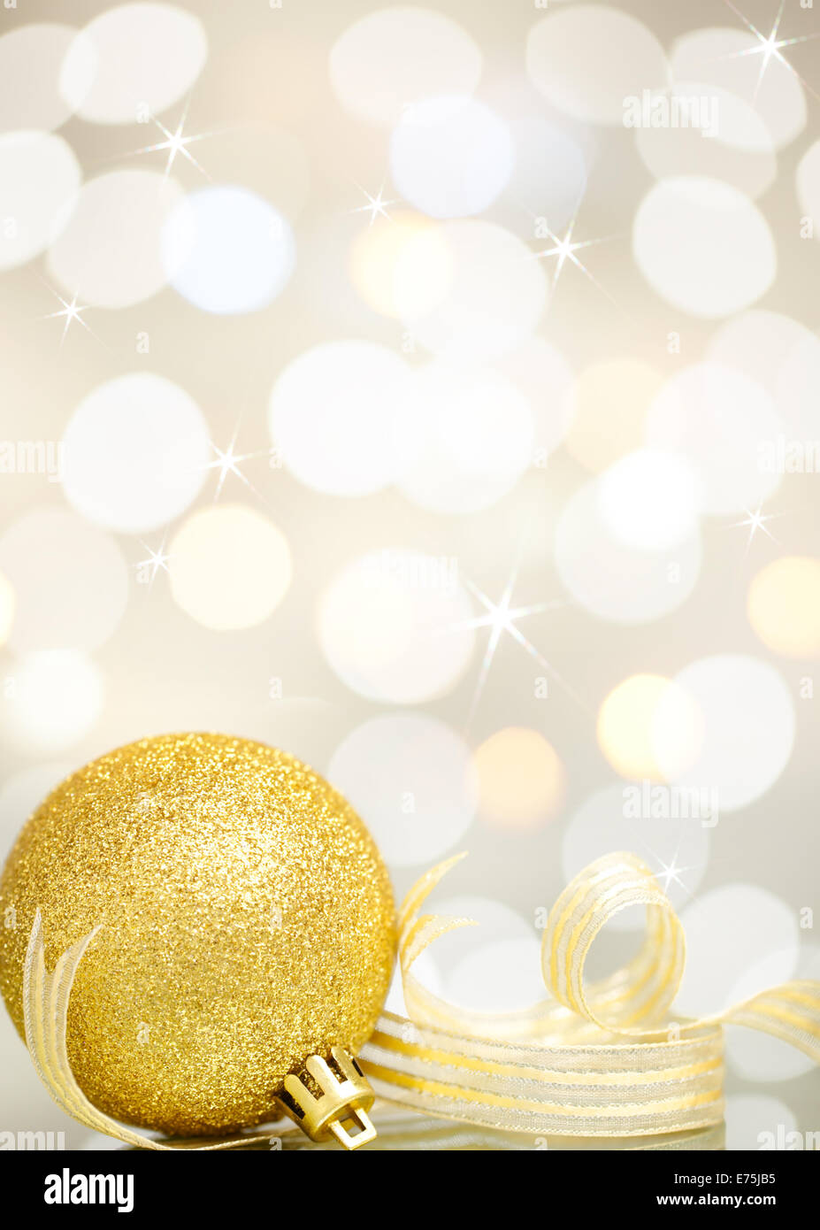 Ribbons Bauble Bokeh Custom Photo Christmas Backdrop