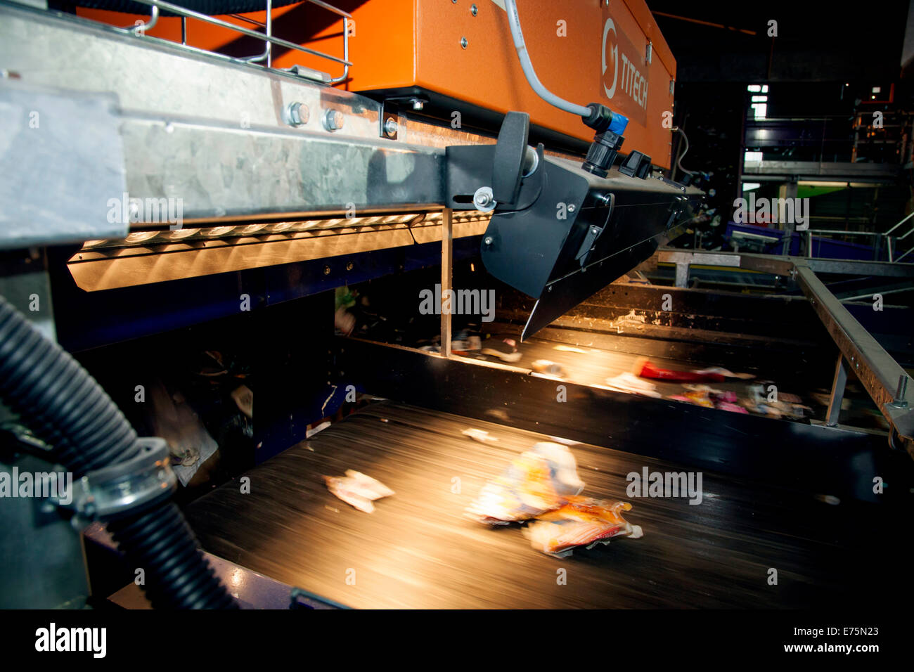 Waste processing Stock Photo