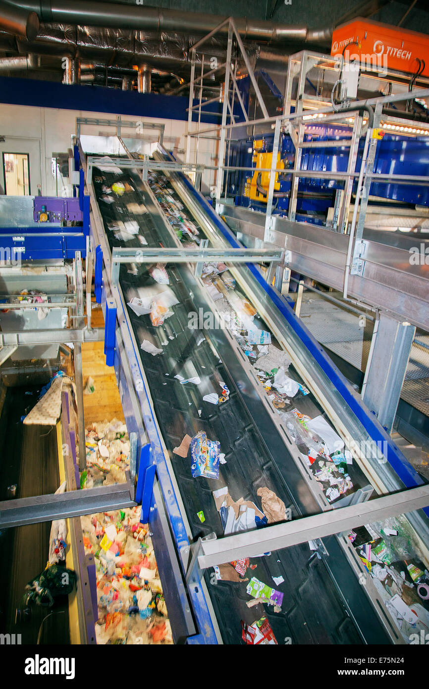 Waste processing Stock Photo