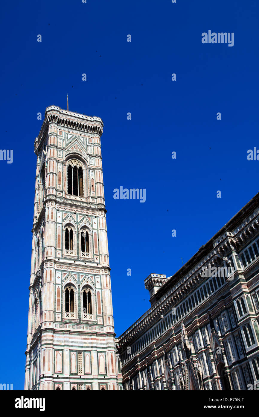 Duomo Giotto Bell Tower Campanile, Florence, Firenze, Tuscany, Italy Stock Photo