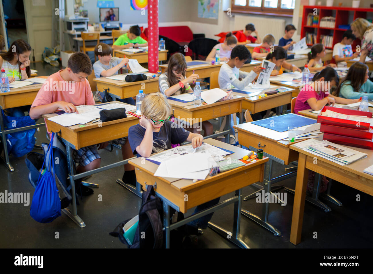 Primary school Stock Photo