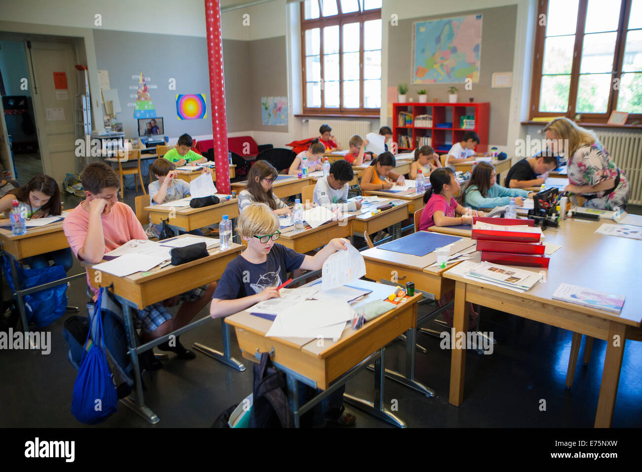 Primary school Stock Photo