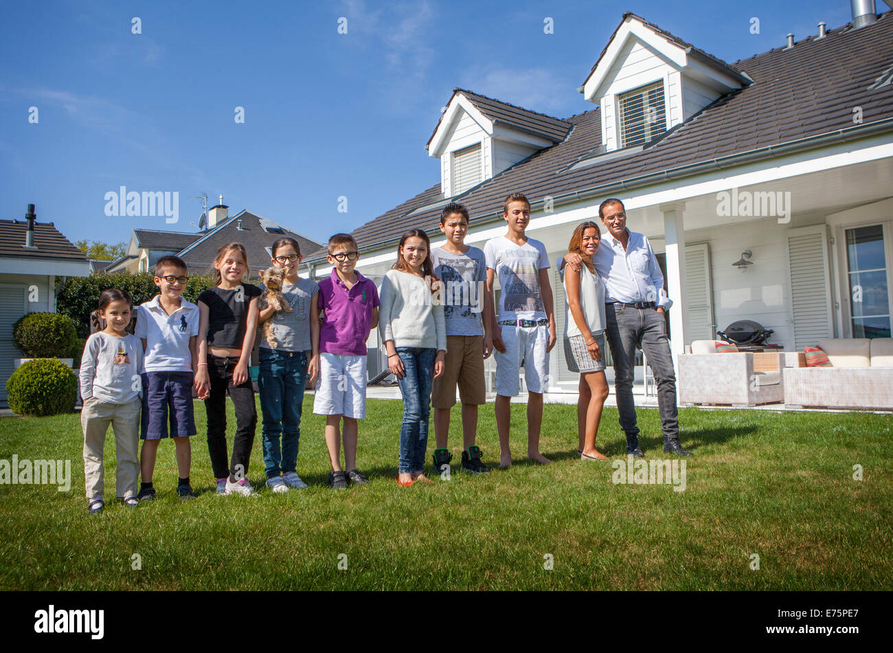Large family Stock Photo