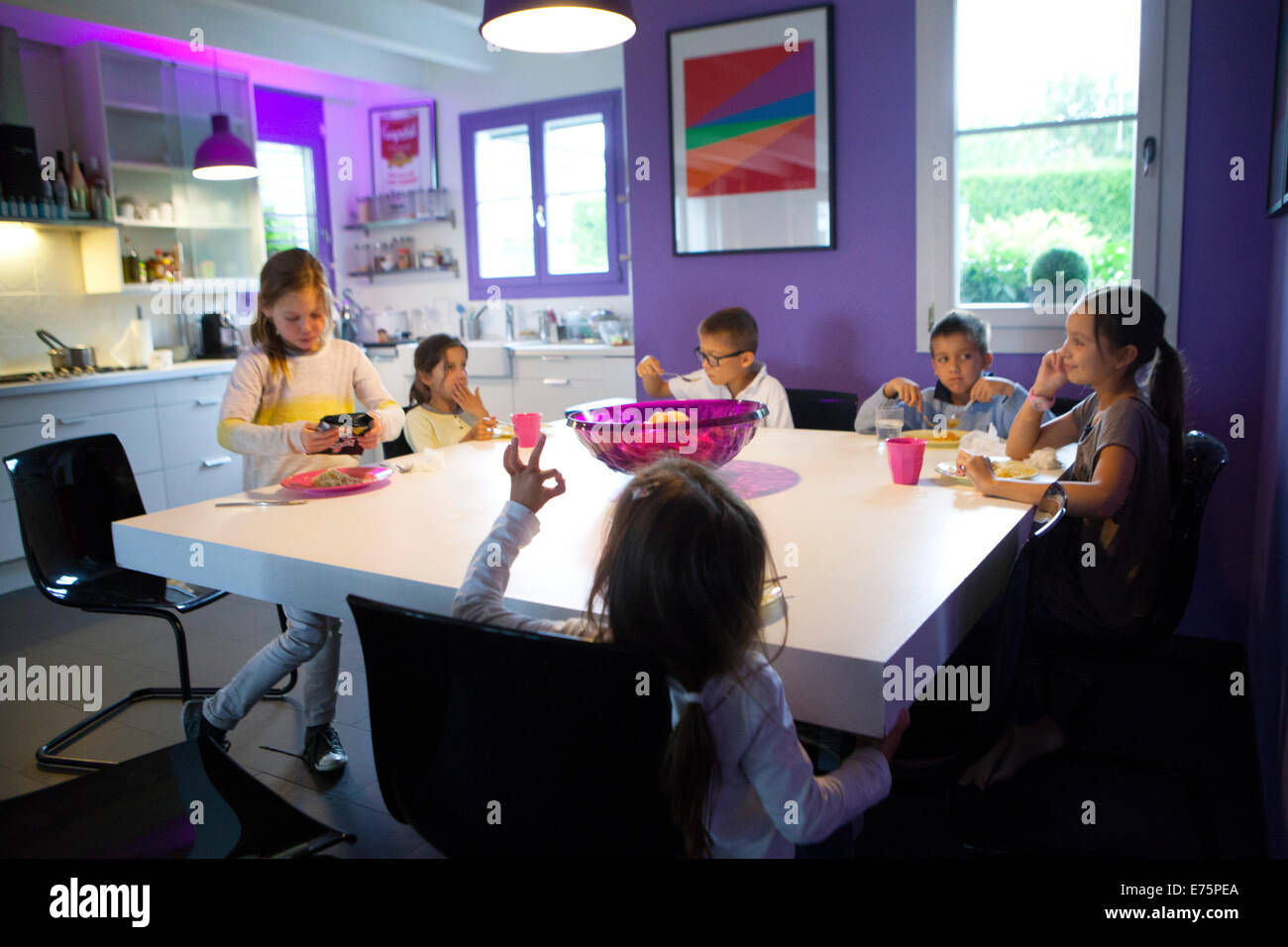 Large family Stock Photo