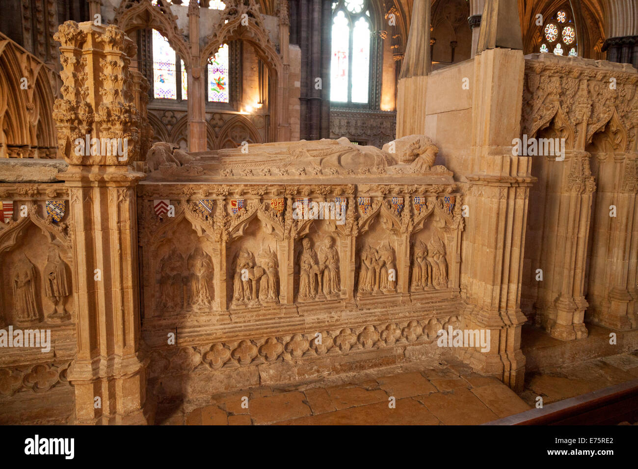 The tomb of St Hugh, former of Lincoln Cathedral who died in