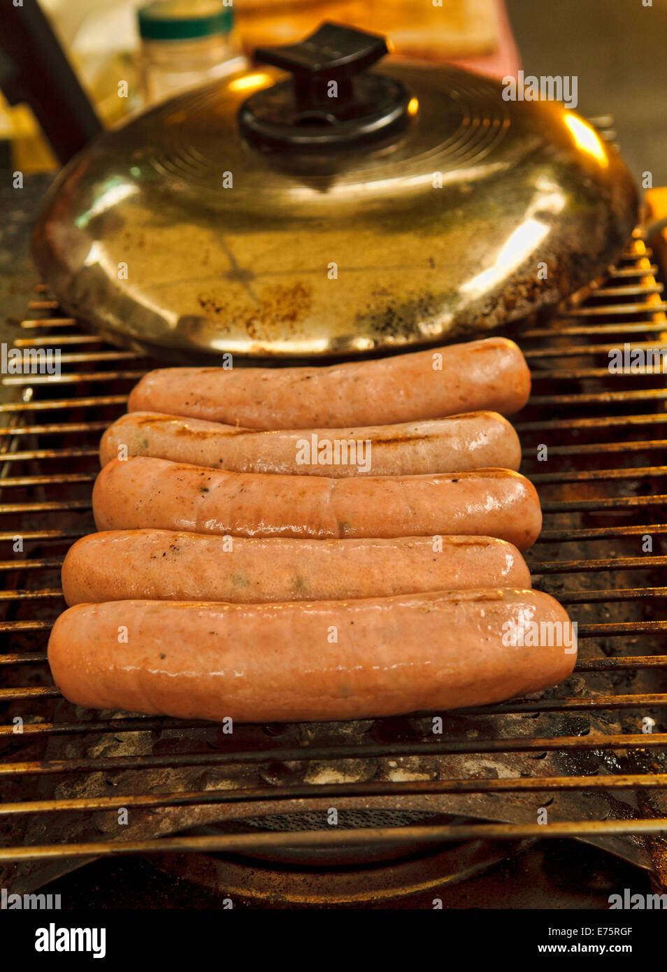 Thai sausage taken at the Farmers Market, Bangkok, Thailand Stock Photo