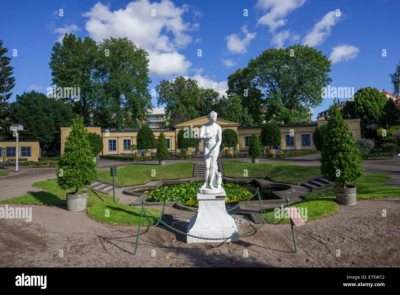 Linnaean Garden or Linnaeus' Garden, botanical garden, Uppsala, Uppsala County, Sweden Stock Photo