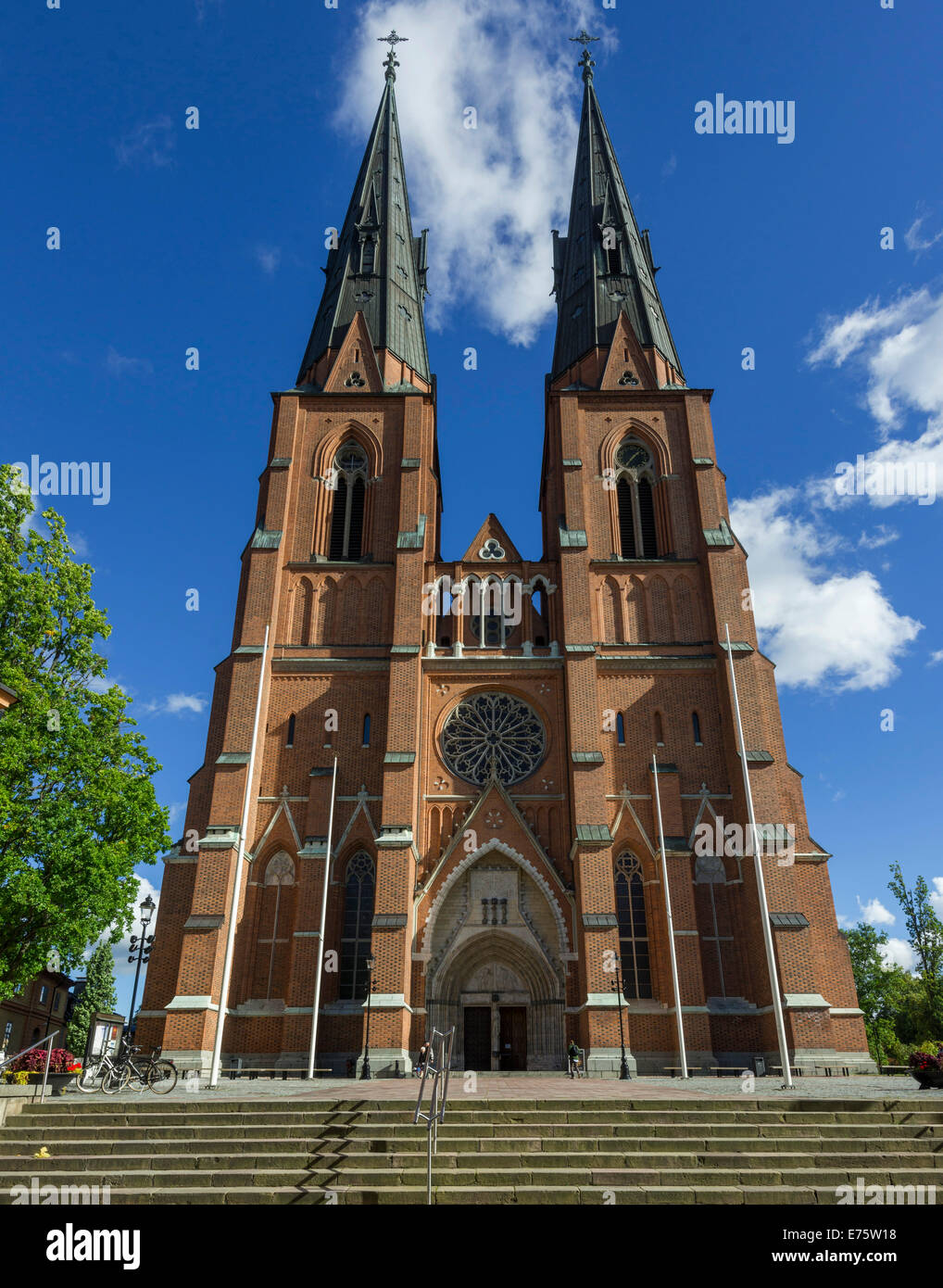 Uppsala Cathedral, Uppsala, Uppsala County, Sweden Stock Photo Alamy