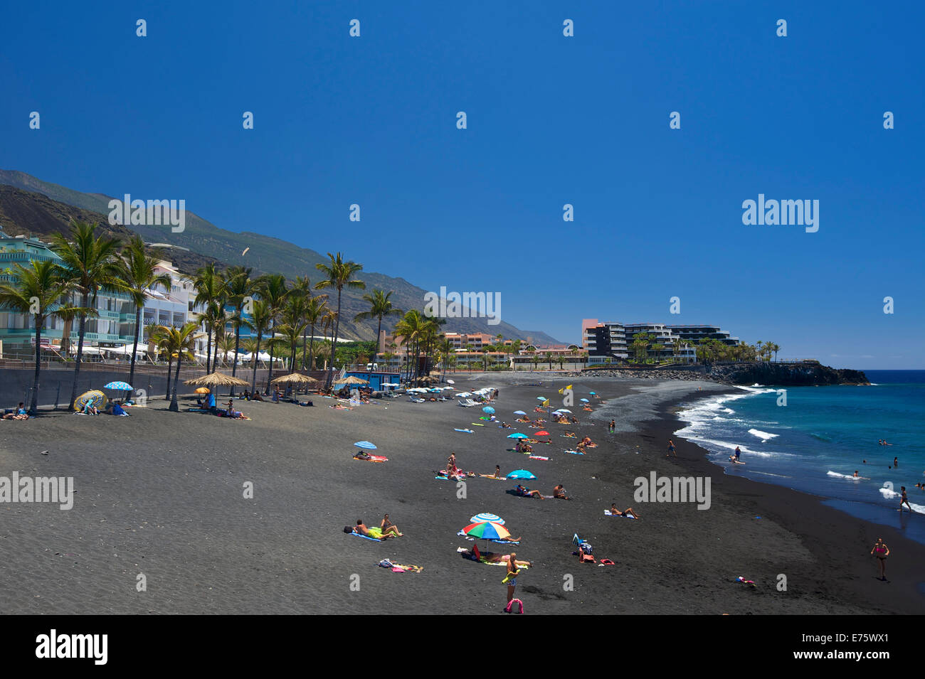 Beach, Playa de Puerto Naos, La Palma, Canary Islands, Spain Stock Photo -  Alamy