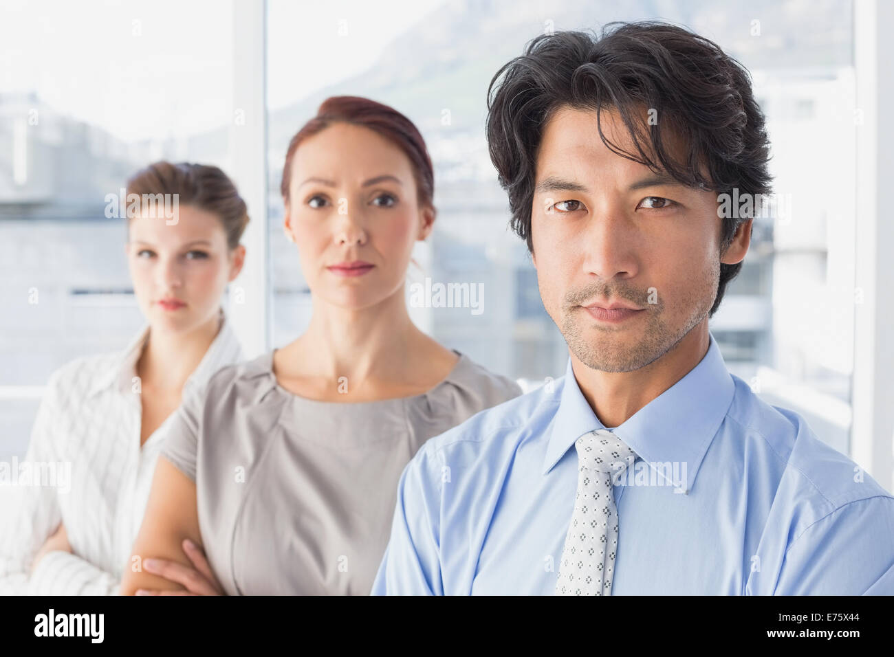 Business team standing all together Stock Photo - Alamy