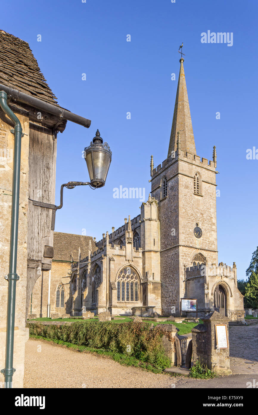 The Church of St. Cyriac, in the village of Lacock, Wiltshire, England, UK Stock Photo