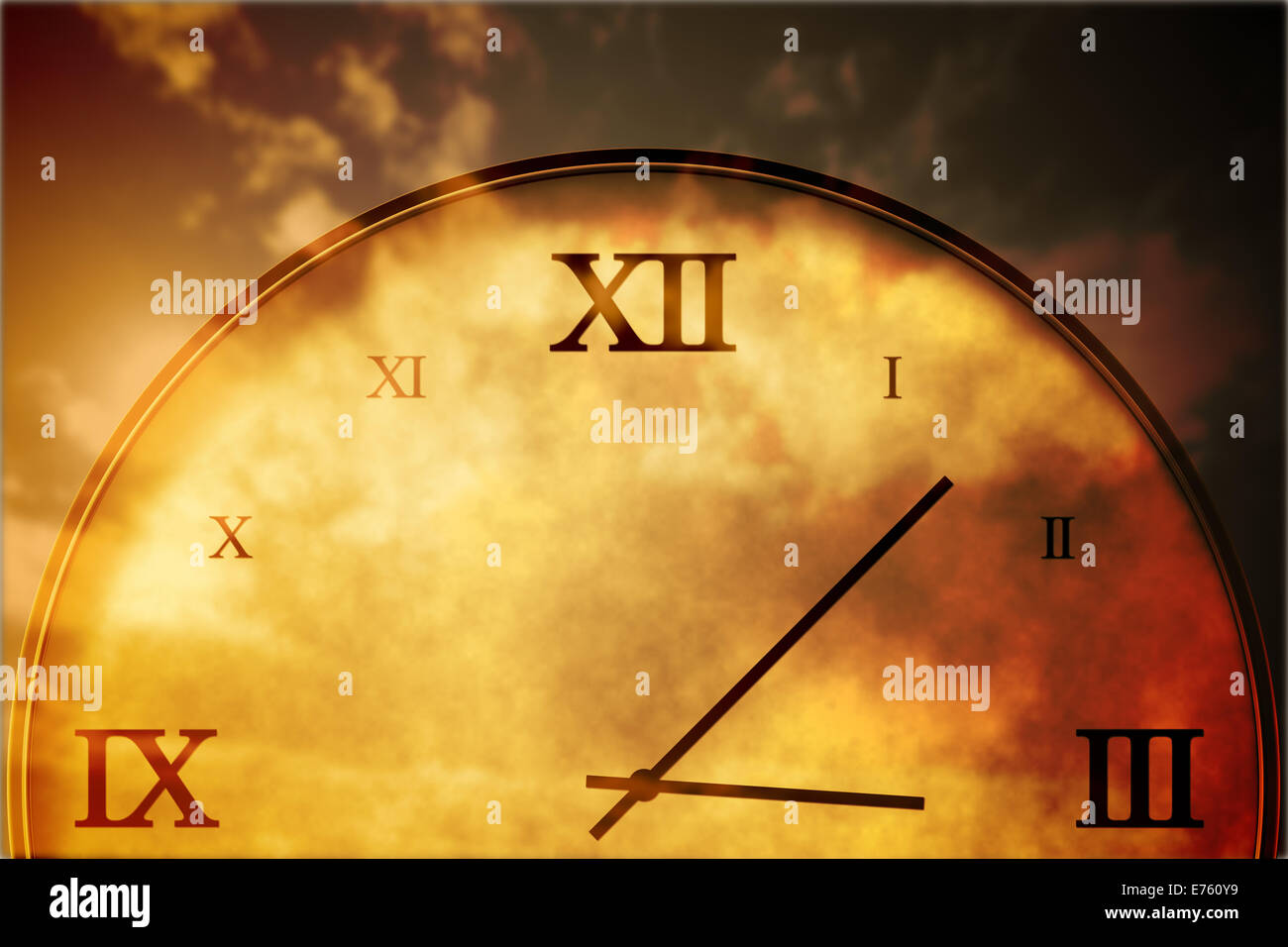 Clock Rome Num Roman numeral clock hi-res stock photography and images - Alamy