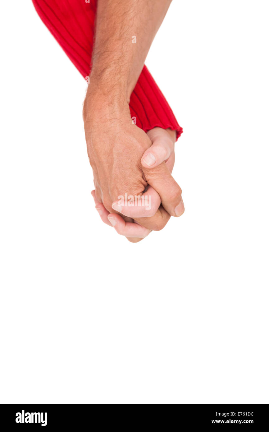 Close up of holding hands Stock Photo