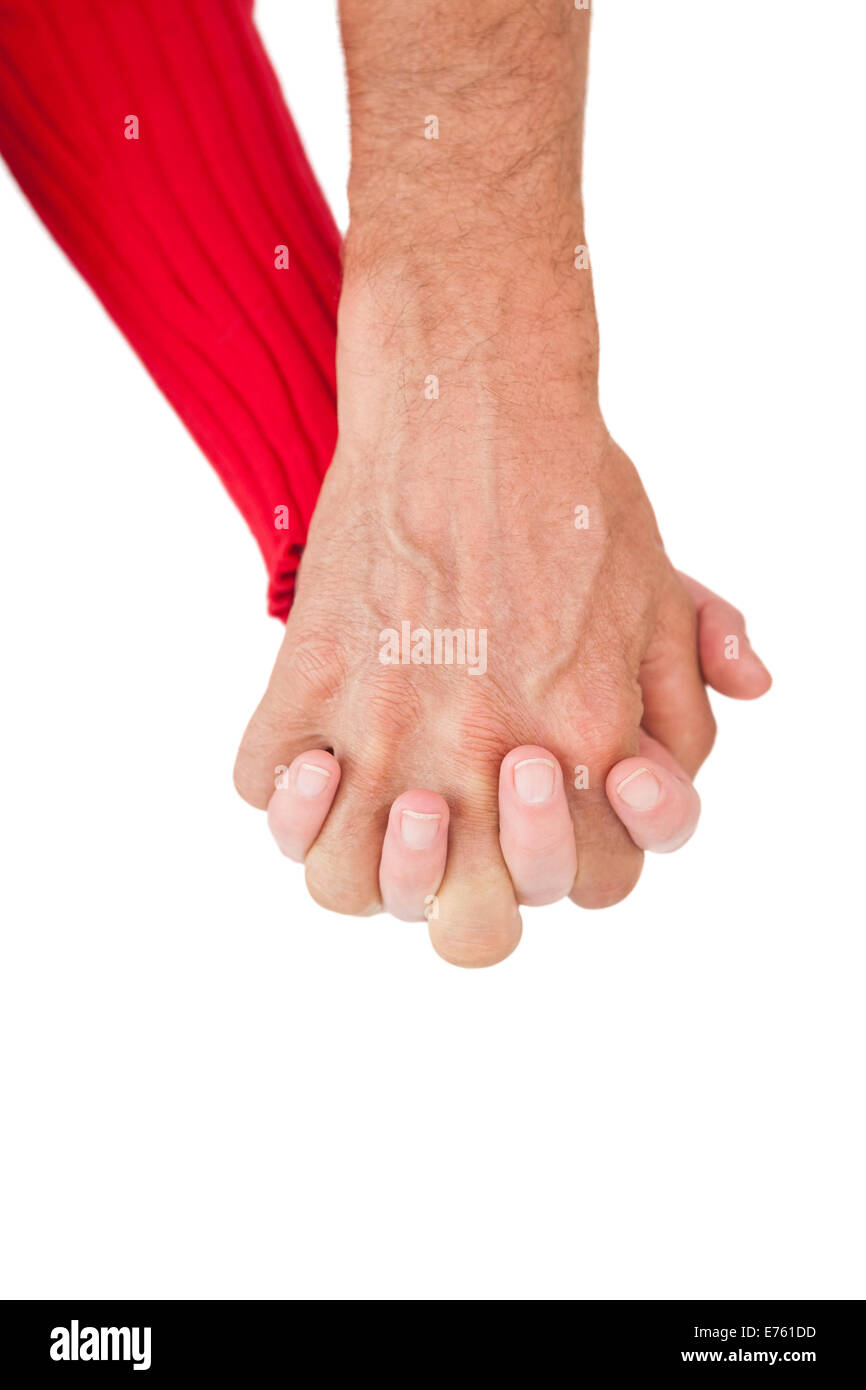 Close up of holding hands Stock Photo
