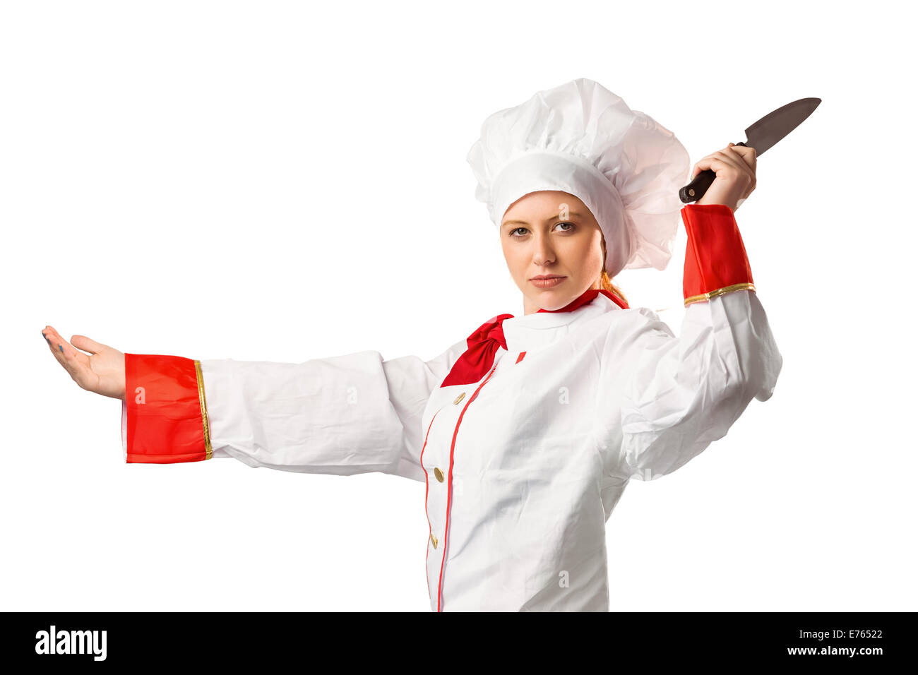 Portrait chef standing knife hi-res stock photography and images - Alamy