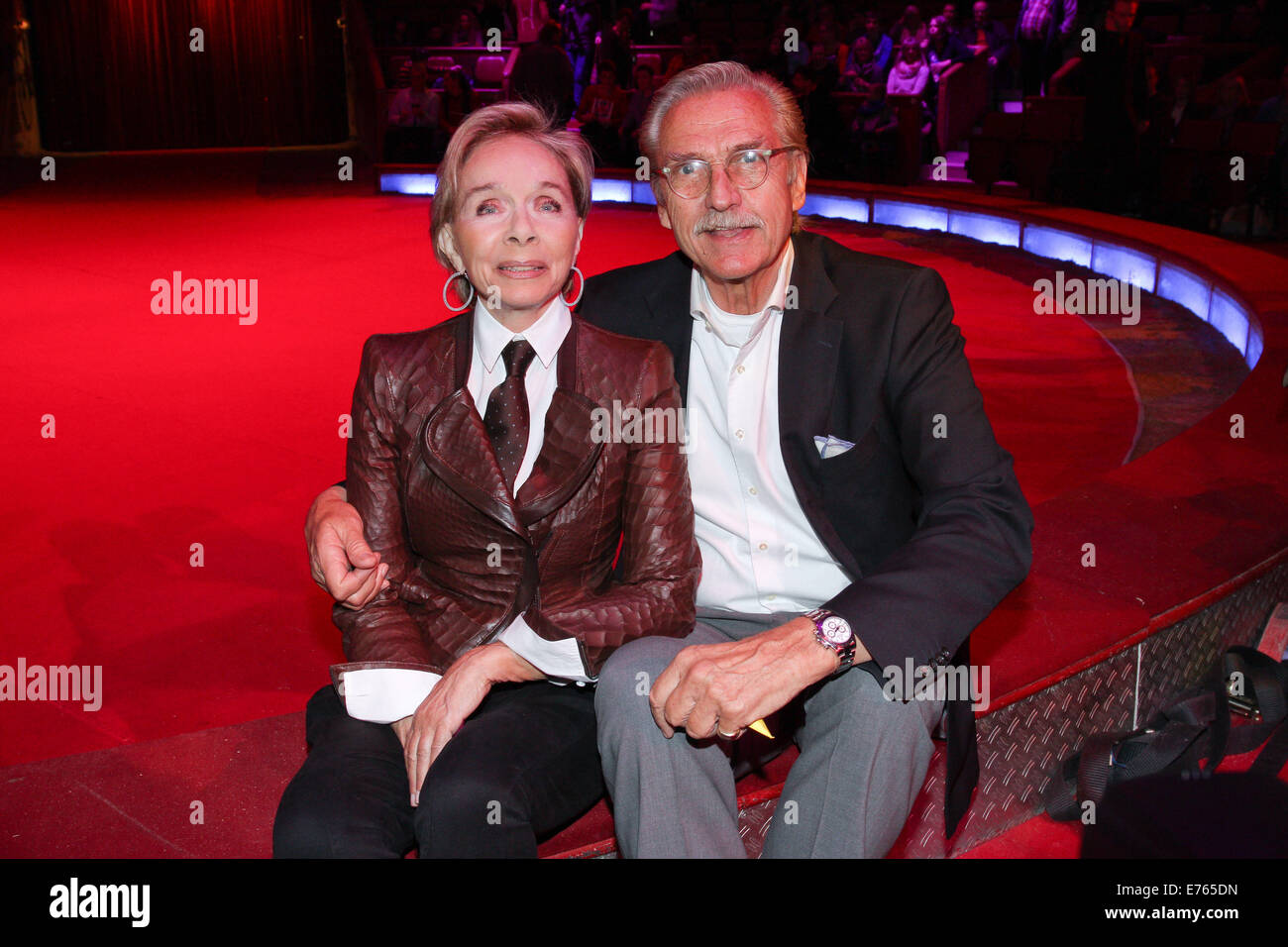 Start of the winter programme show 'Circusfestspiele bei Krone' at Circus Krone.  Featuring: Monika Peitsch,Dr. Sven Hansen-Hoechstaedt Where: Munich, Germany When: 01 Mar 2014 Stock Photo