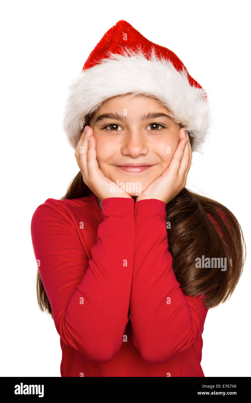 Festive little girl smiling at camera Stock Photo - Alamy