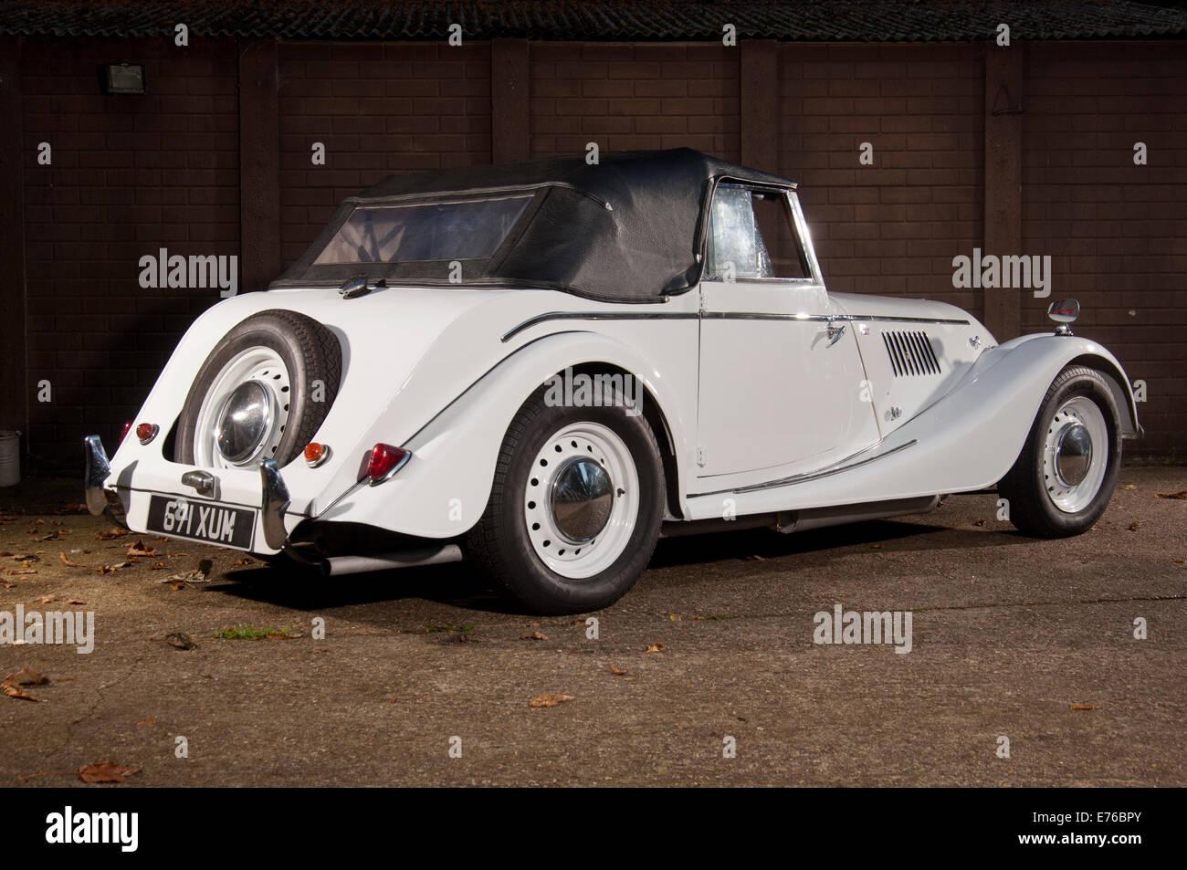 Plus 4 classic British sports car Stock Photo Alamy