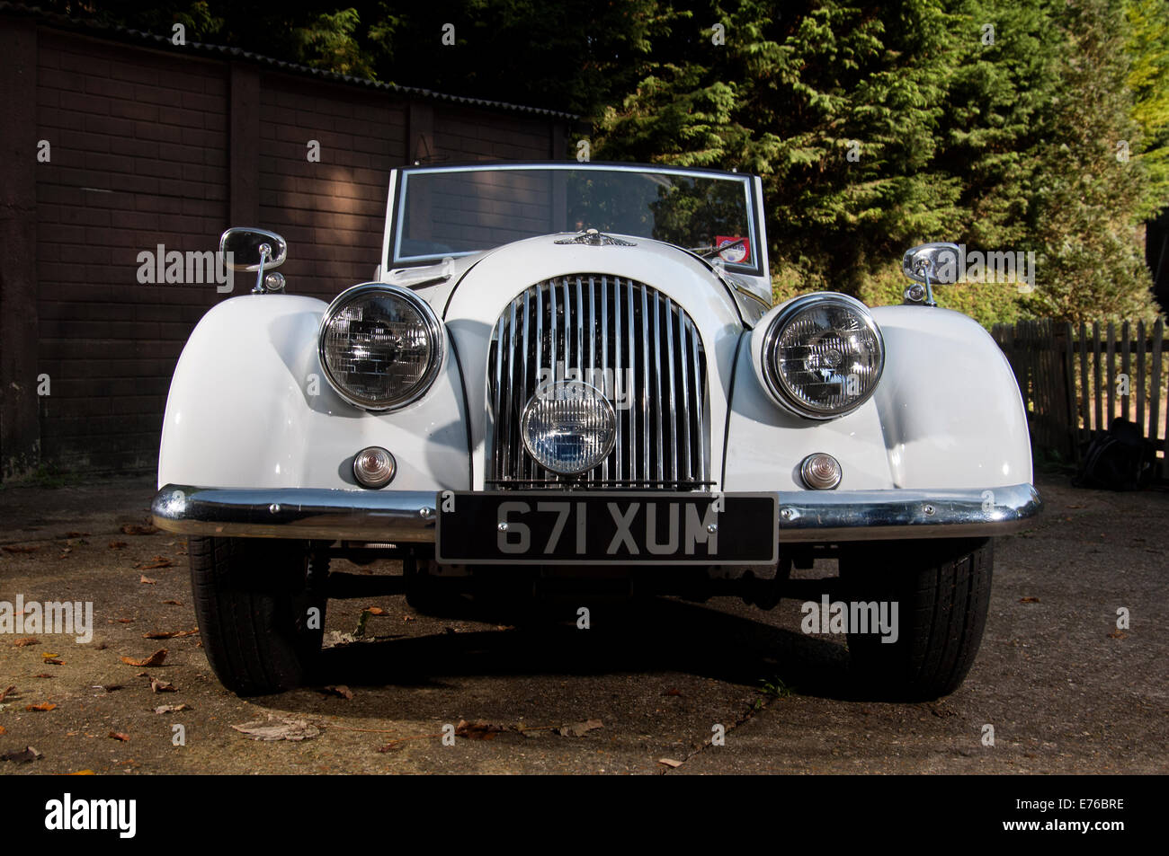 Plus 4 classic British sports car Stock Photo Alamy