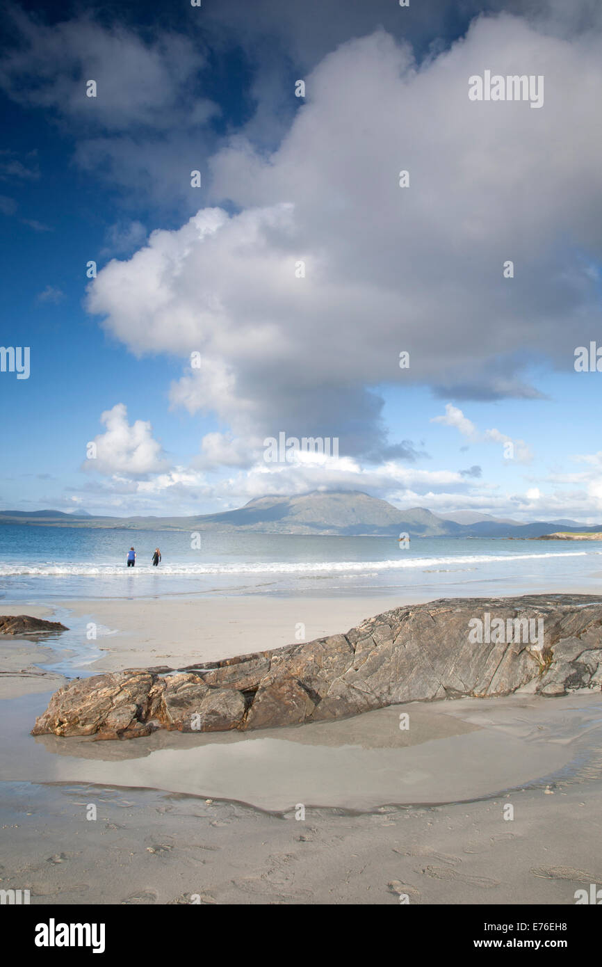 Coast at Tully Cross, Connemara National Park, County Galway, Ireland Stock Photo
