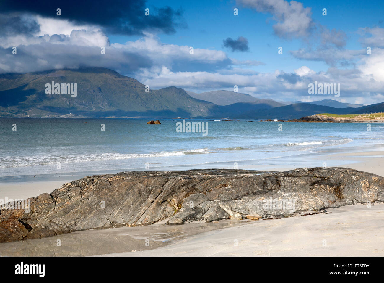 Coast at Tully Cross, Connemara National Park, County Galway, Ireland Stock Photo