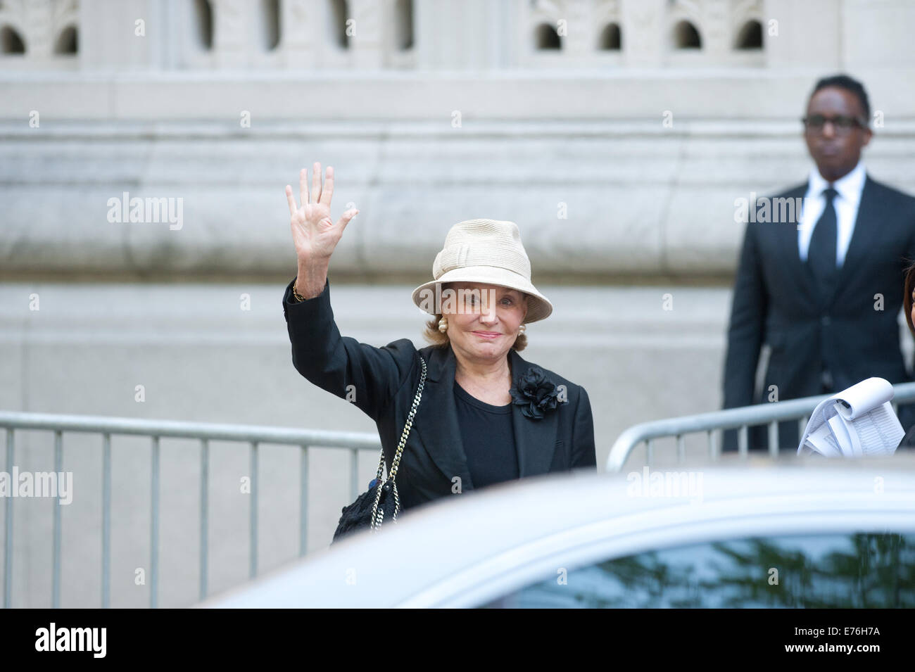Manhattan, New York, USA. 7th Sep, 2014. BARBARA WALTERS arrives to the