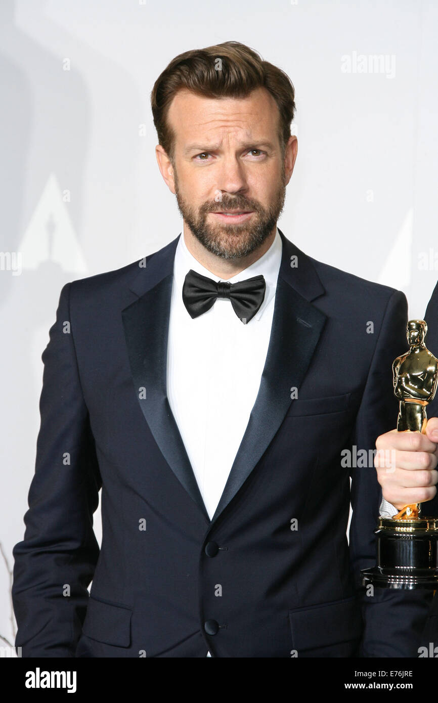 The 86th Annual Oscars held at Dolby Theatre - Press Room  Featuring: Jason Sudeikis Where: Los Angeles, California, United States When: 02 Mar 2014 Stock Photo