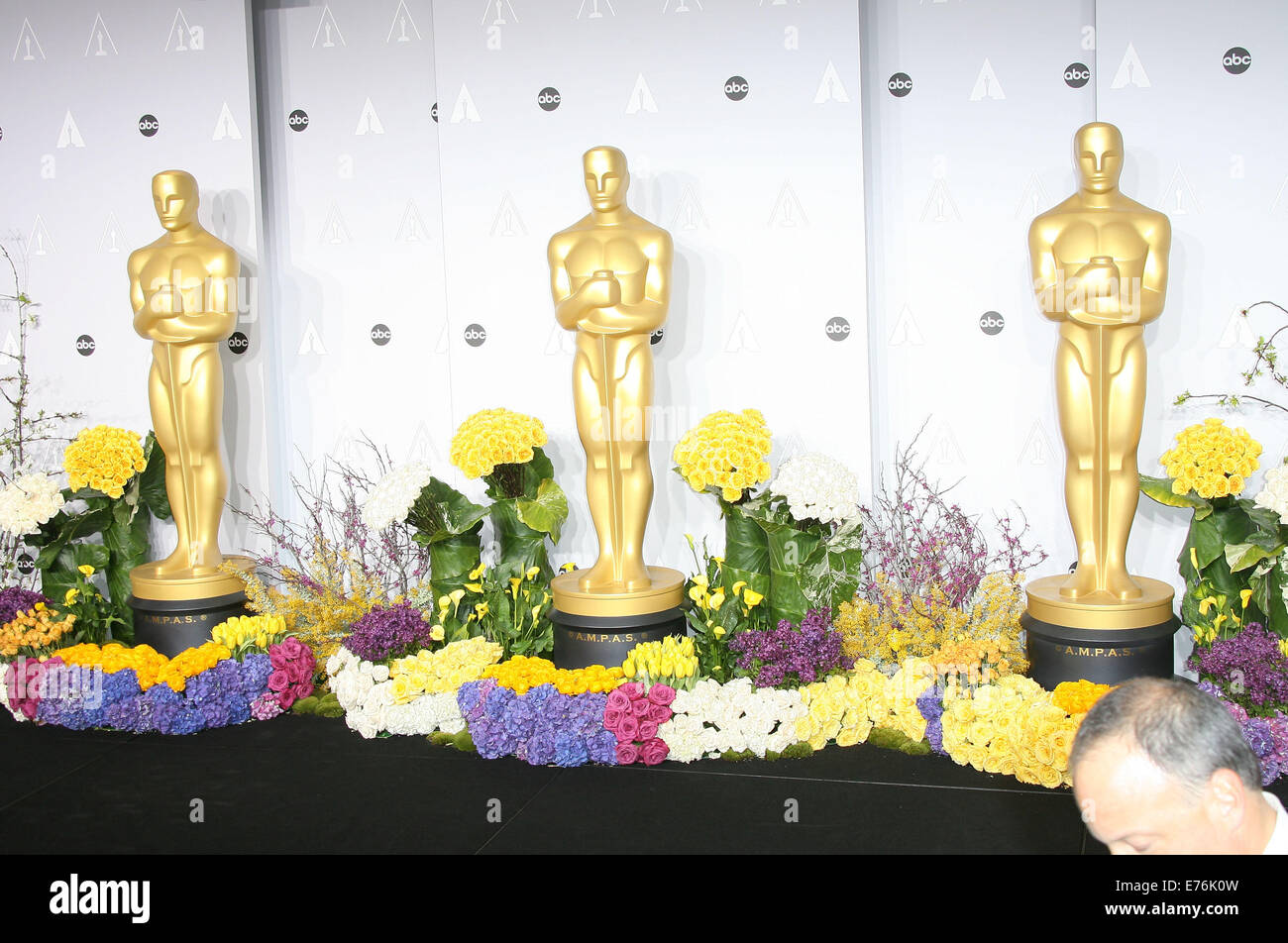 The 86th Annual Oscars held at Dolby Theatre - Press Room  Featuring: Atmosphere Where: Los Angeles, California, United States When: 02 Mar 2014 Stock Photo