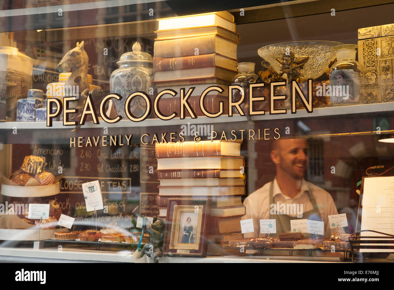 Peacock Green Cafe and Bakery, Temple Bar, Dublin, Ireland Stock Photo