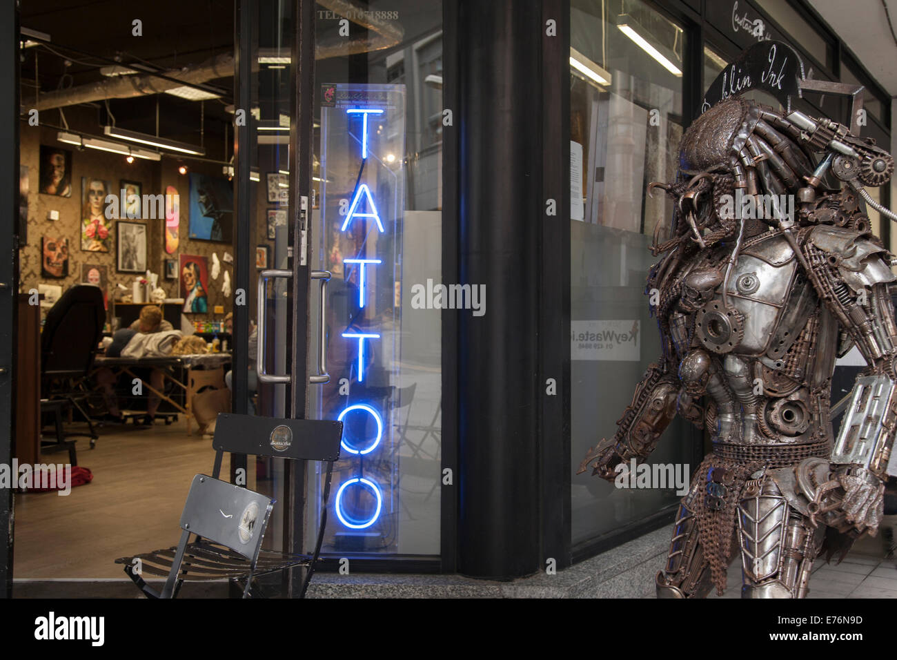 Tattoo Shop, Temple Bar, Dublin, Ireland Stock Photo Alamy