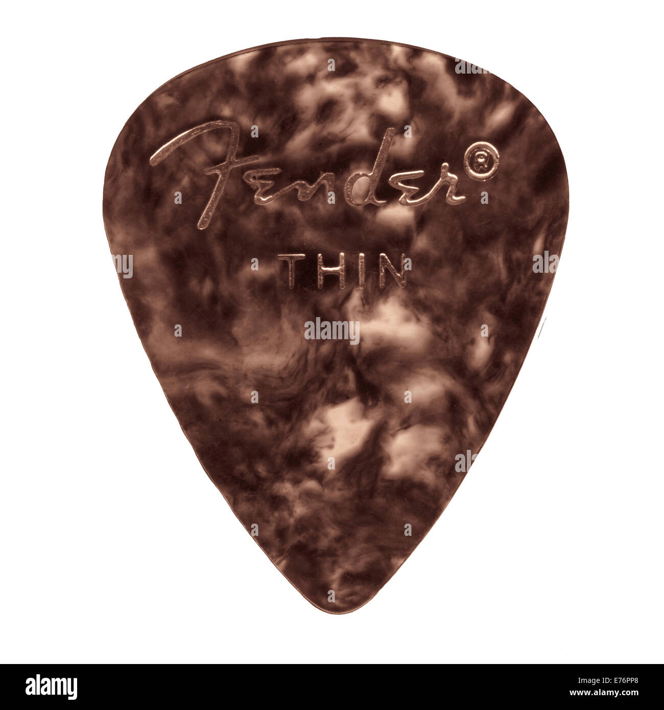 guitar pick of electric guitar. Fender Stock Photo Alamy