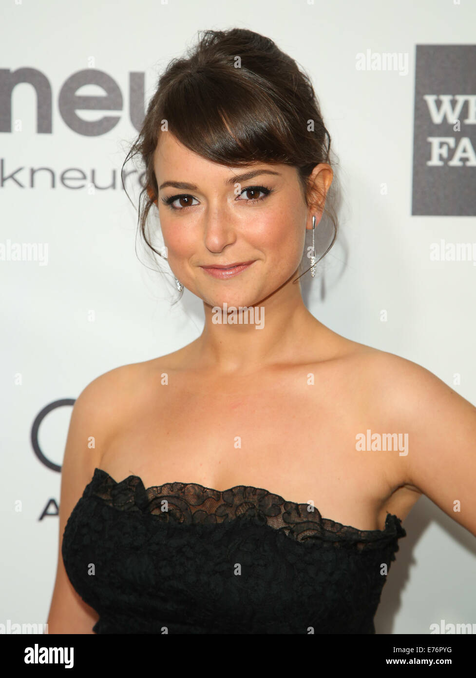 22nd Annual Elton John AIDS Foundation Academy Awards Viewing/After Party - Arrivals  Featuring: Milana Vayntrub Where: West Hollywood, California, United States When: 02 Mar 2014 Stock Photo
