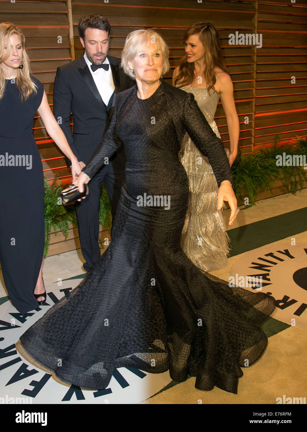 Vanity Fair Oscar Party Arrivals Featuring Ben Affleck Glenn Stock Photo Alamy