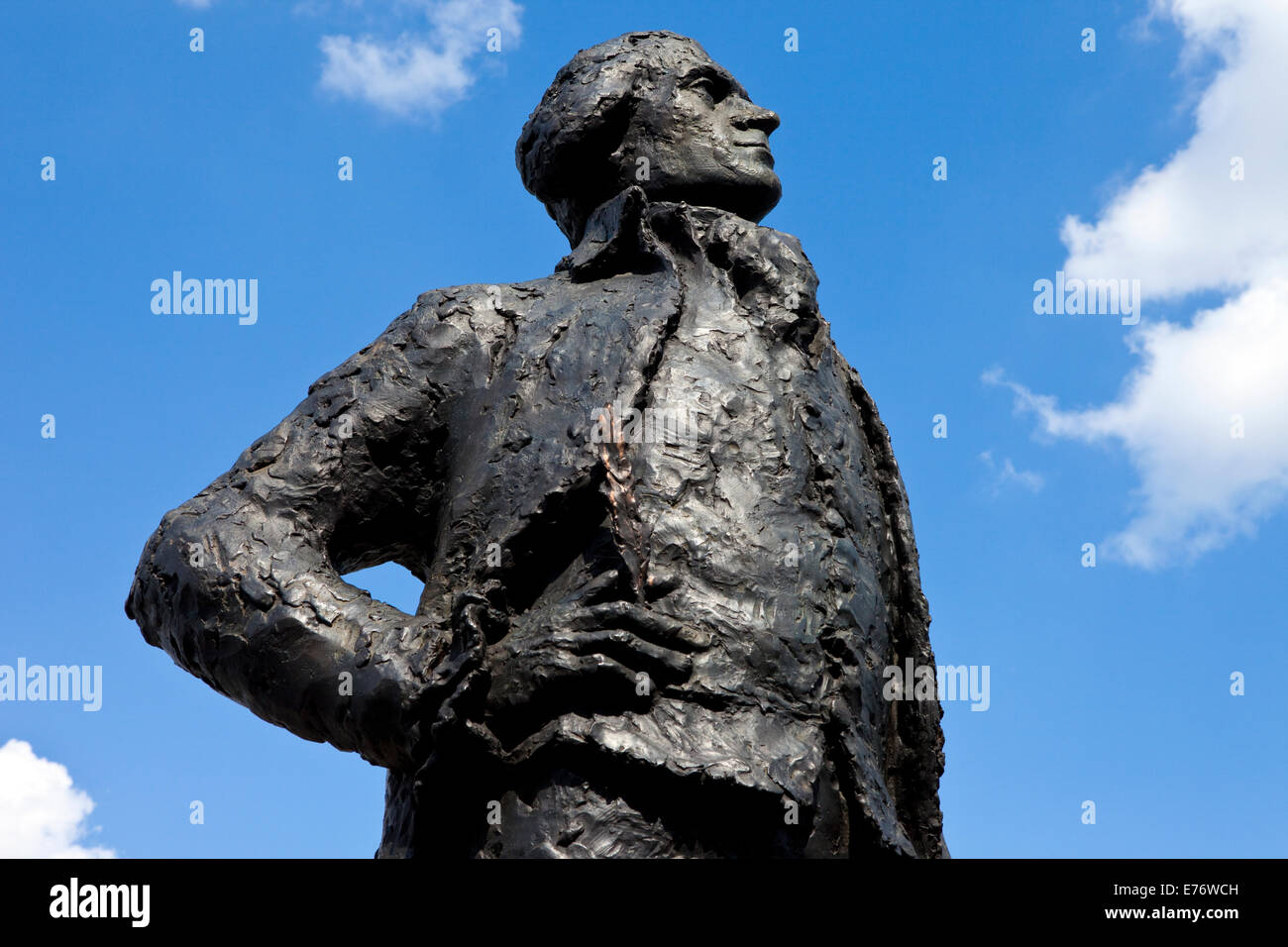 A statue dedicated to American Founding Father and third President of