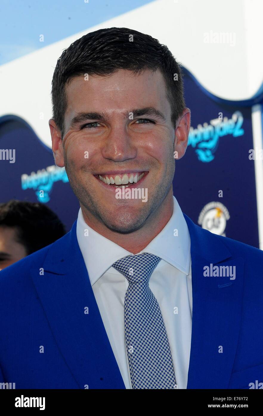 Los Angeles, CA, USA. 7th Sep, 2014. Austin Stowell at arrivals for DOLPHIN TALE 2 Premiere, The Regency Village Theatre, Los Angeles, CA September 7, 2014. Credit:  Elizabeth Goodenough/Everett Collection/Alamy Live News Stock Photo
